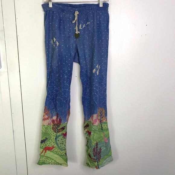 eloise Pants - Eloise Pants Womens Extra Small Wide Leg Kangaroo Koala Tassel Australian Pajama